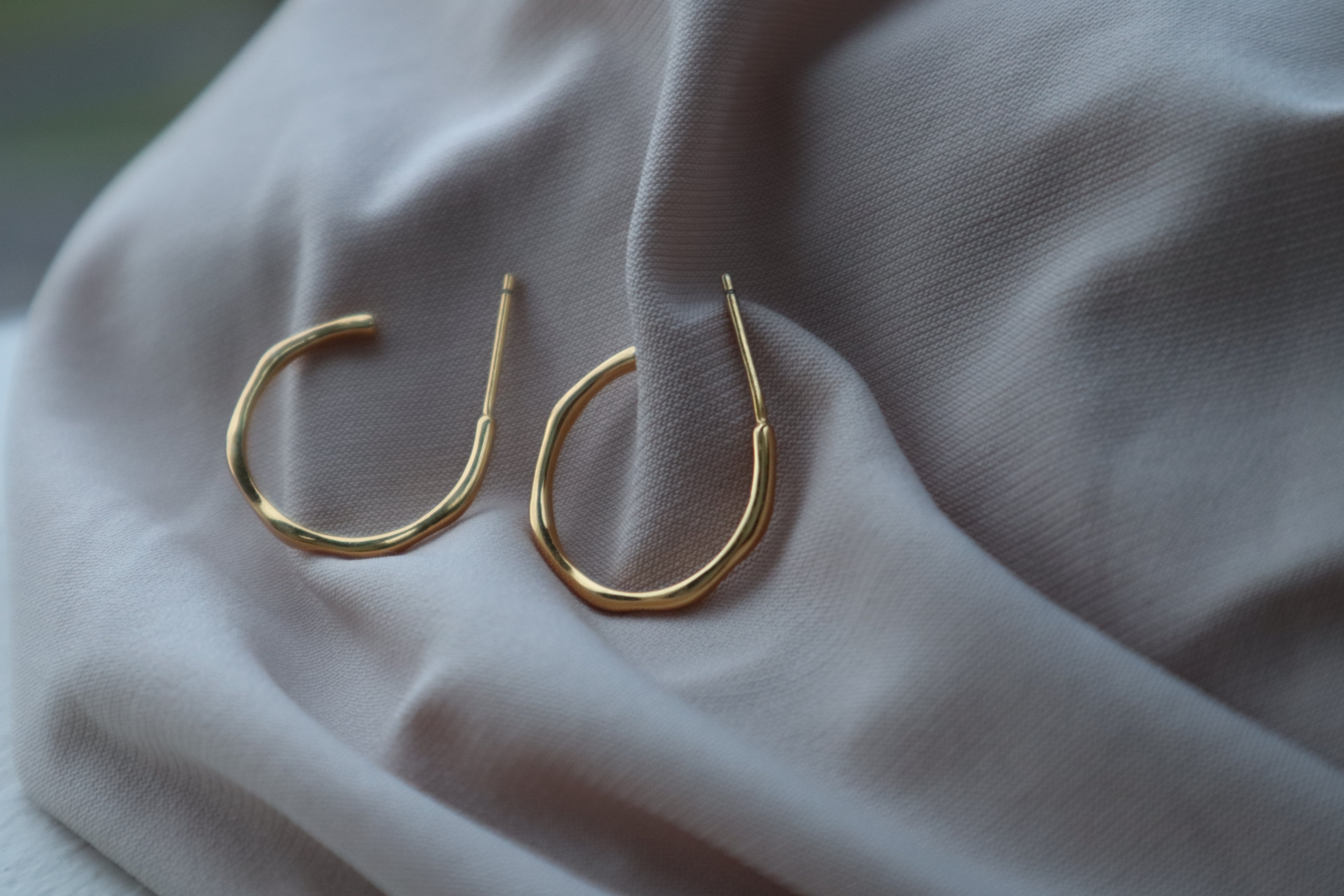 Organic Hoop Earrings