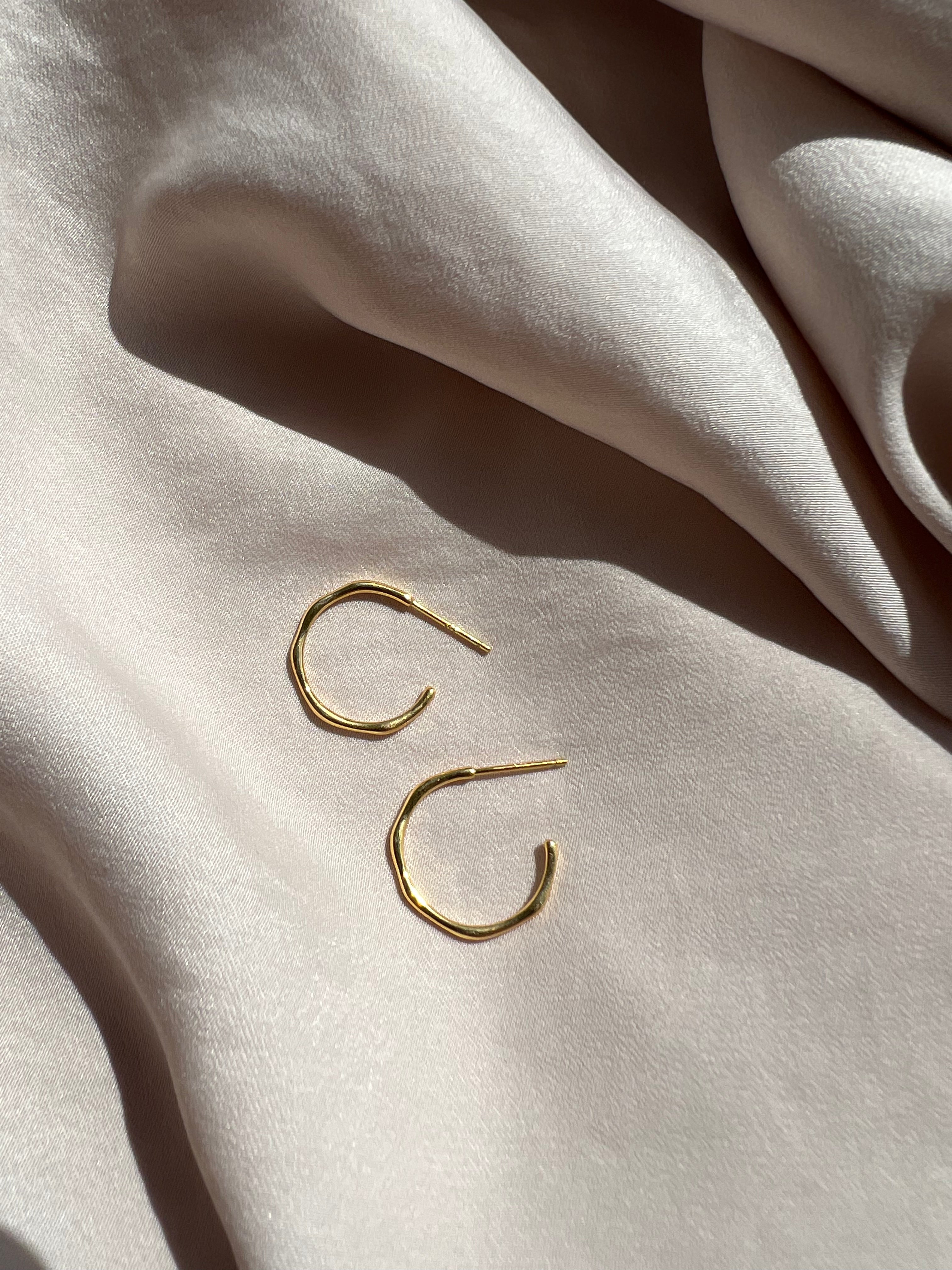 Organic Hoop Earrings