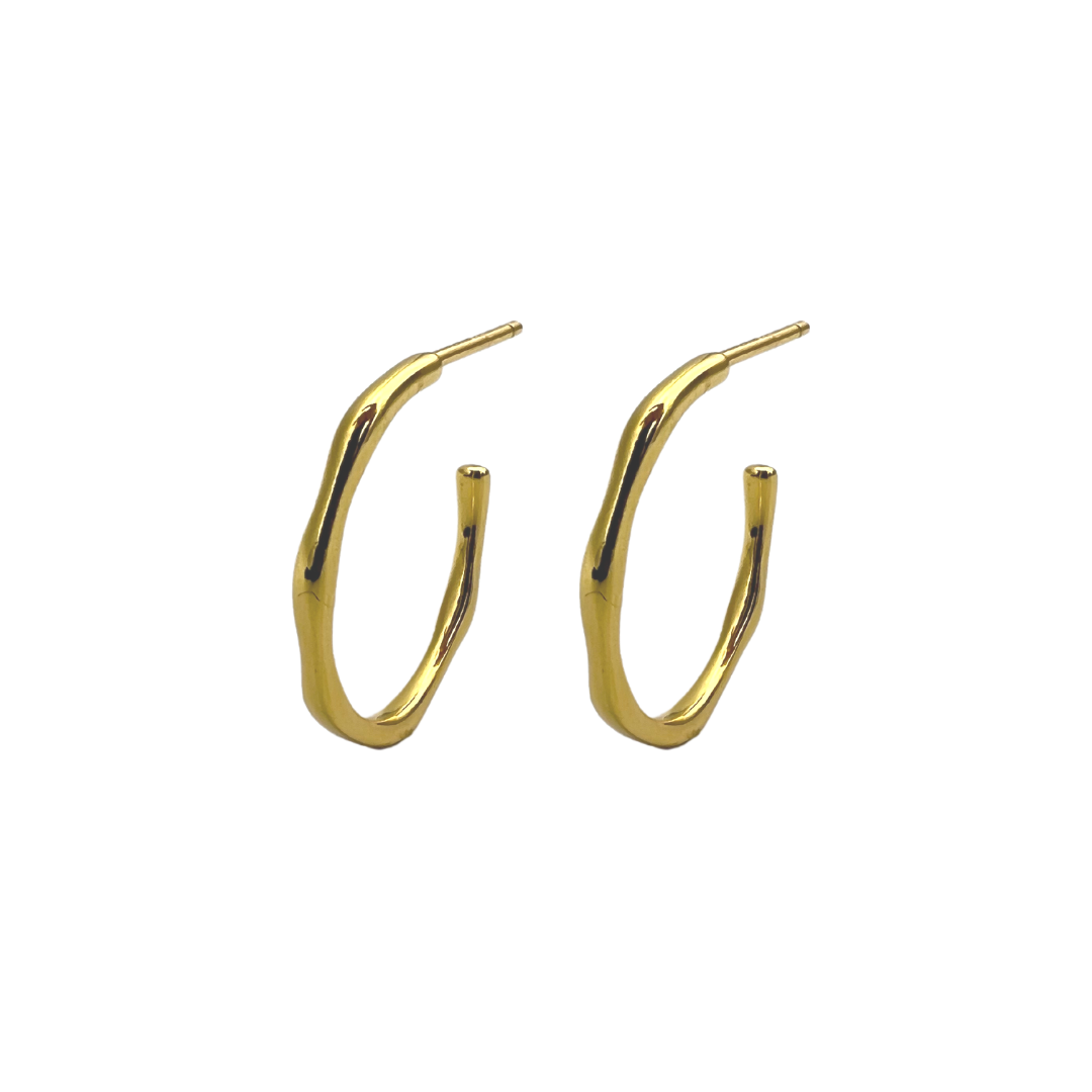 Organic Hoop Earrings