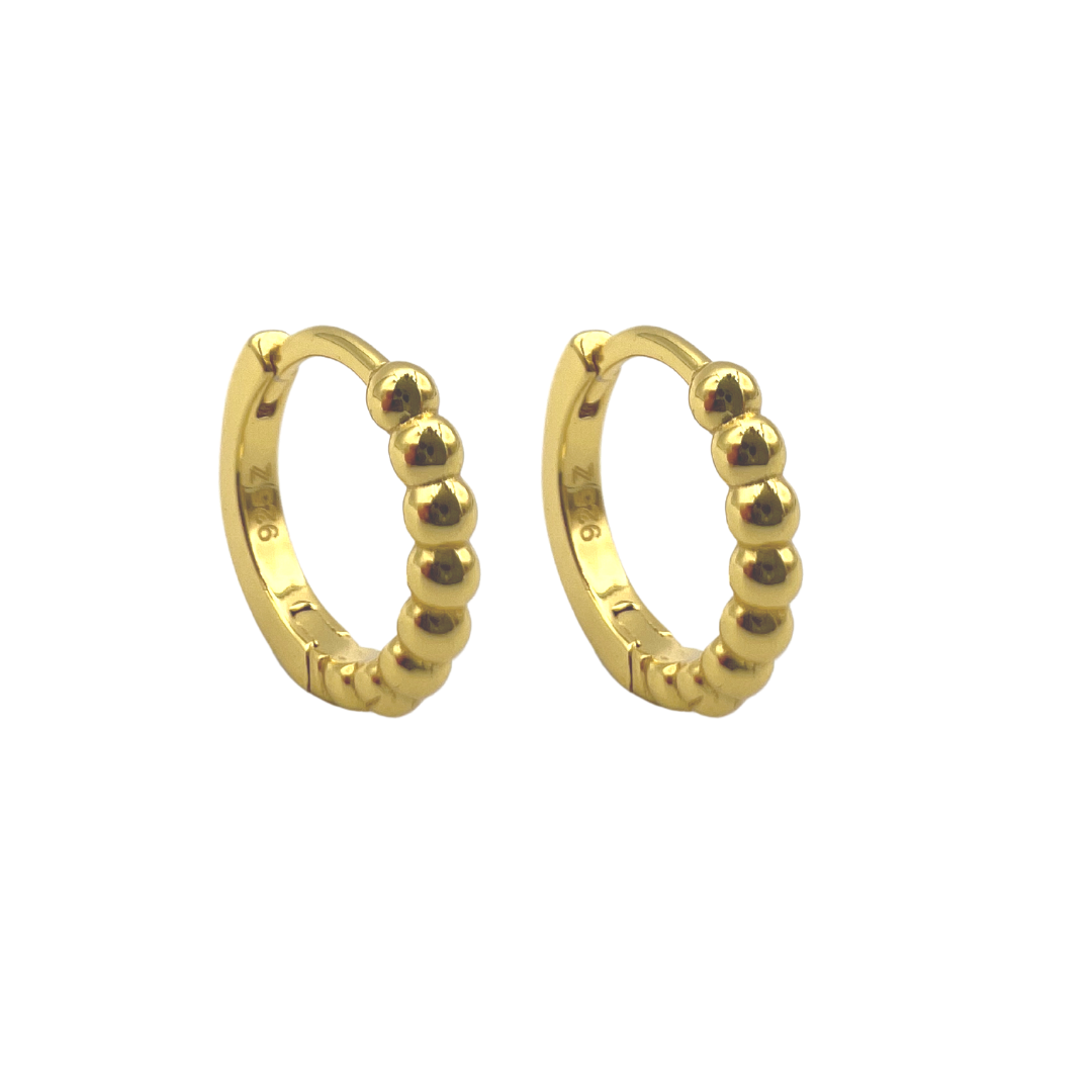 Beaded Hoop Earrings